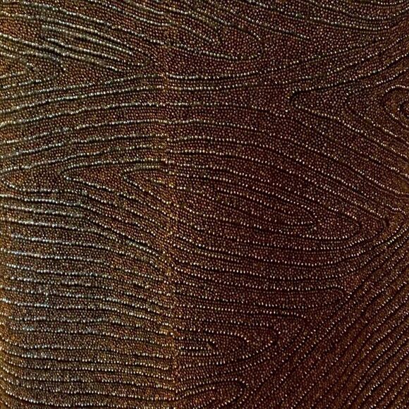 Ralph Lauren Black Label Bronze Hand Beaded Pencil Skirt - Picture 5 of 16